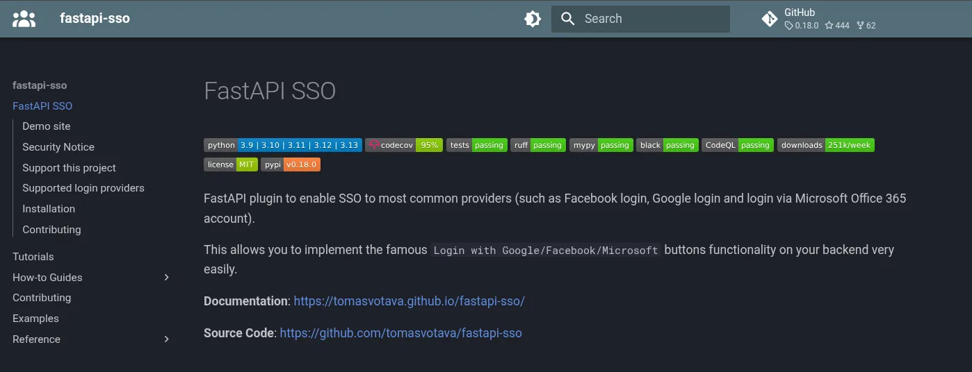 FastAPI-SSO